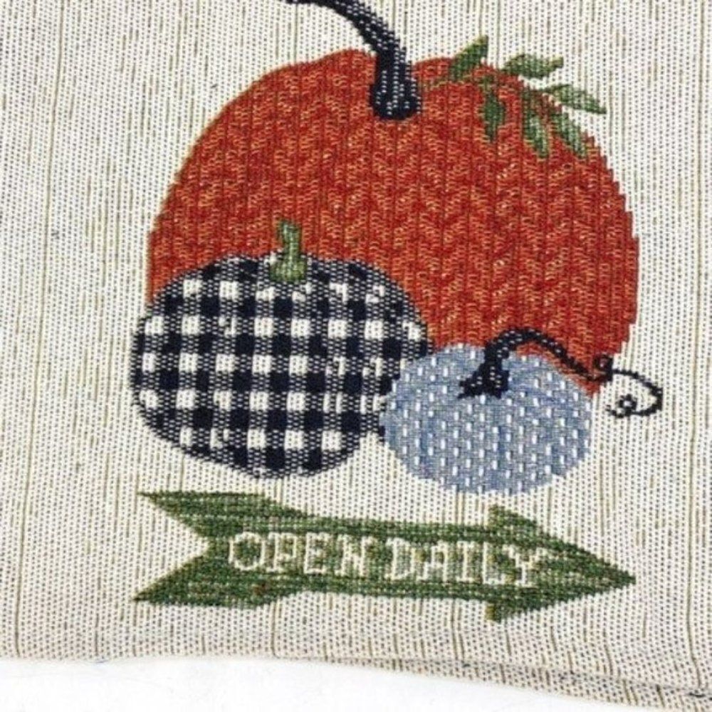 Pumpkin Fall Harvest Tapestry Placemats New - Picture 3 of 11